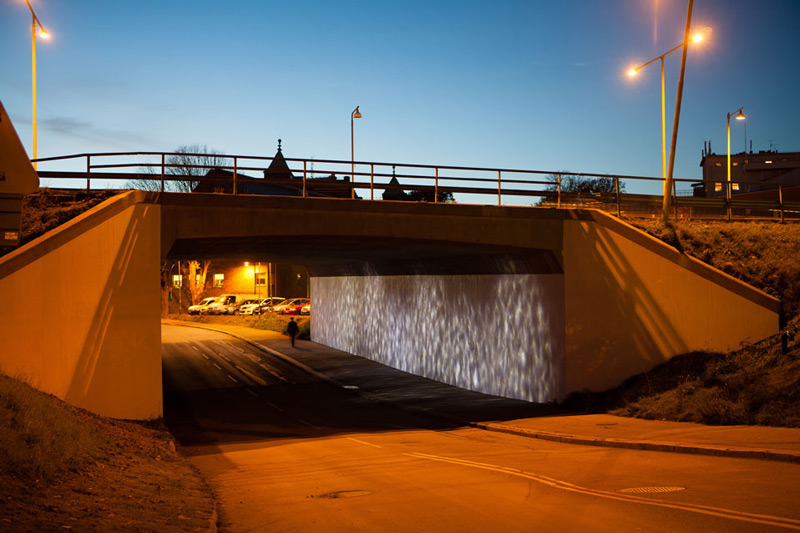 ljuskonst för Klippantunnel, Röda Sten, Göteborg